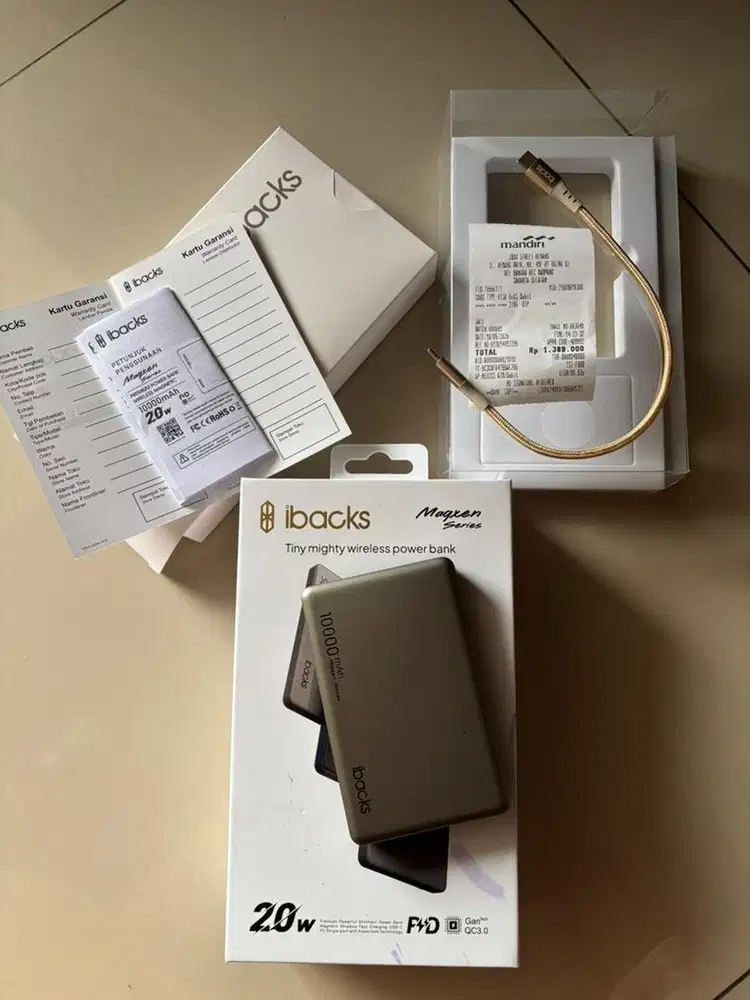 Powerbank wireless merk ibacks magxen IBOX