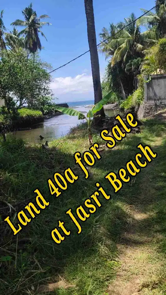 Land 40 fo Sale at Jasri Beach close to Taman Ujung Karangasem Bali