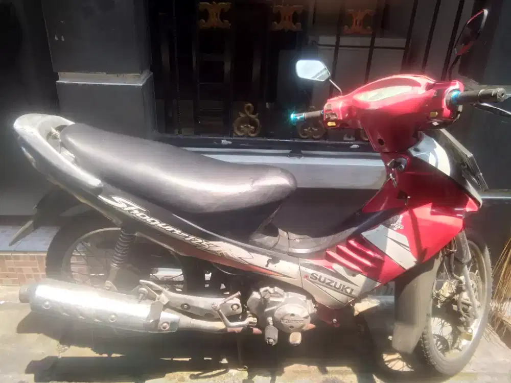 125cc mesin alus, ss lengkap, waena merah hitam