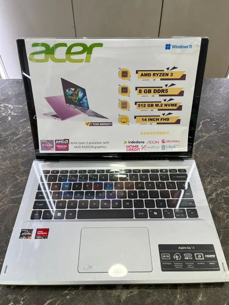 Cash Credit Acer aspire go14 promo Laptop cicilan pasti gratis 1x
