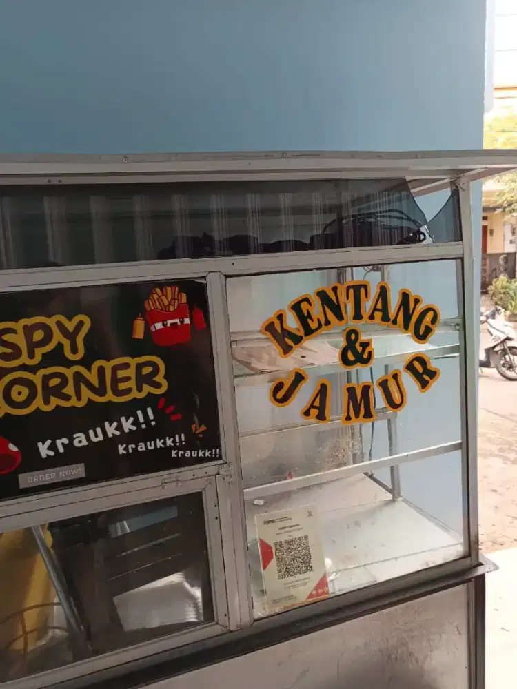 Grobak usaha gorengan dll