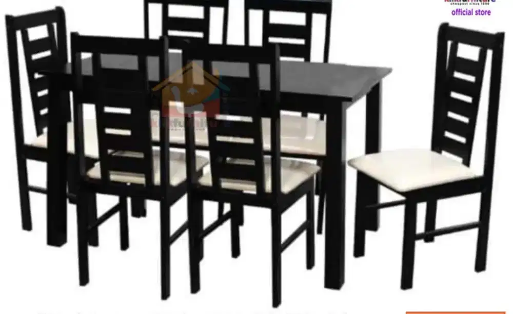 Meja makan kayu minimalis