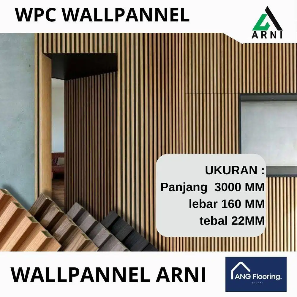 WPC Wall Panel Motif Kayu – Tebal 22 mm