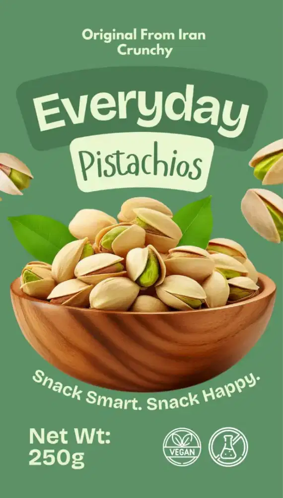 Pistachio kacang almond Iran 250 gr