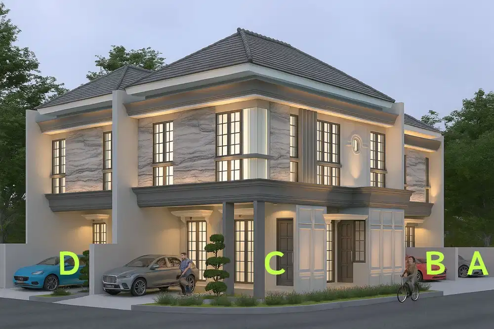 DIJUAL RUMAH BARU MODERN DESIGN TAMAN PONDOK INDAH WIYUNG SURABAYA BARAT