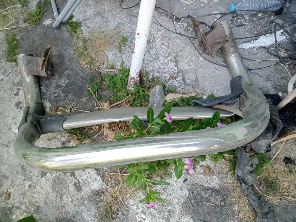 Jual bemper stainless pesok ex suv mitsubishi