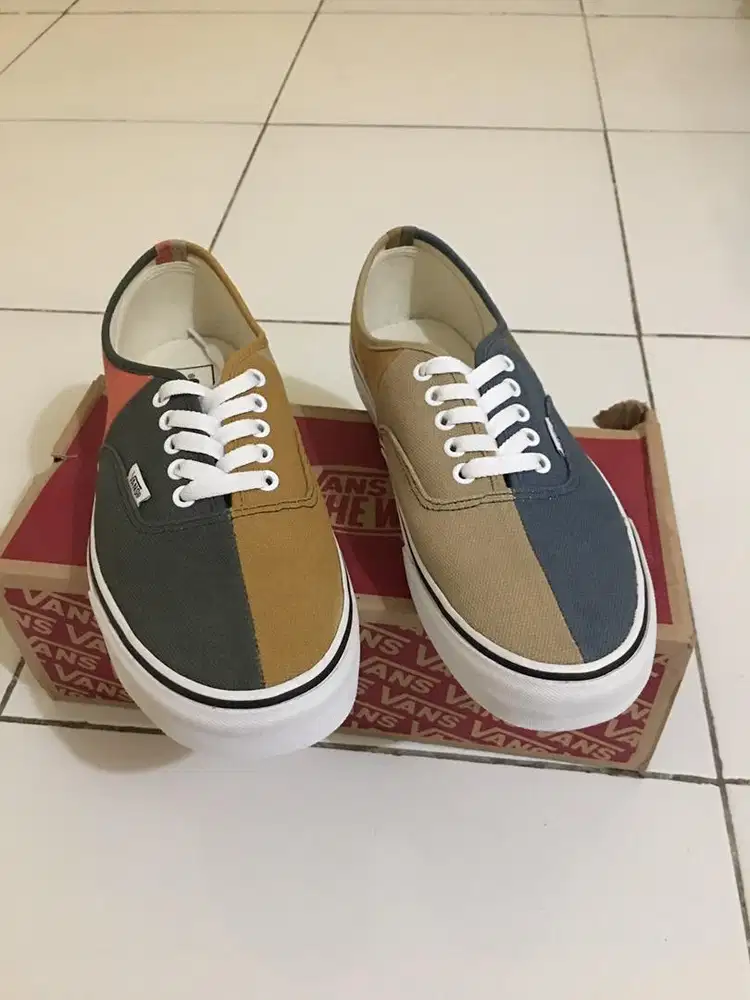 Sepatu vans authentic split duck canvas multi nike adidas puma