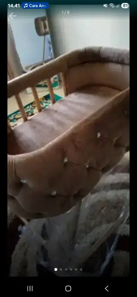 Tempat tidur bayi baru tidak jd dipakai. Nego tipis