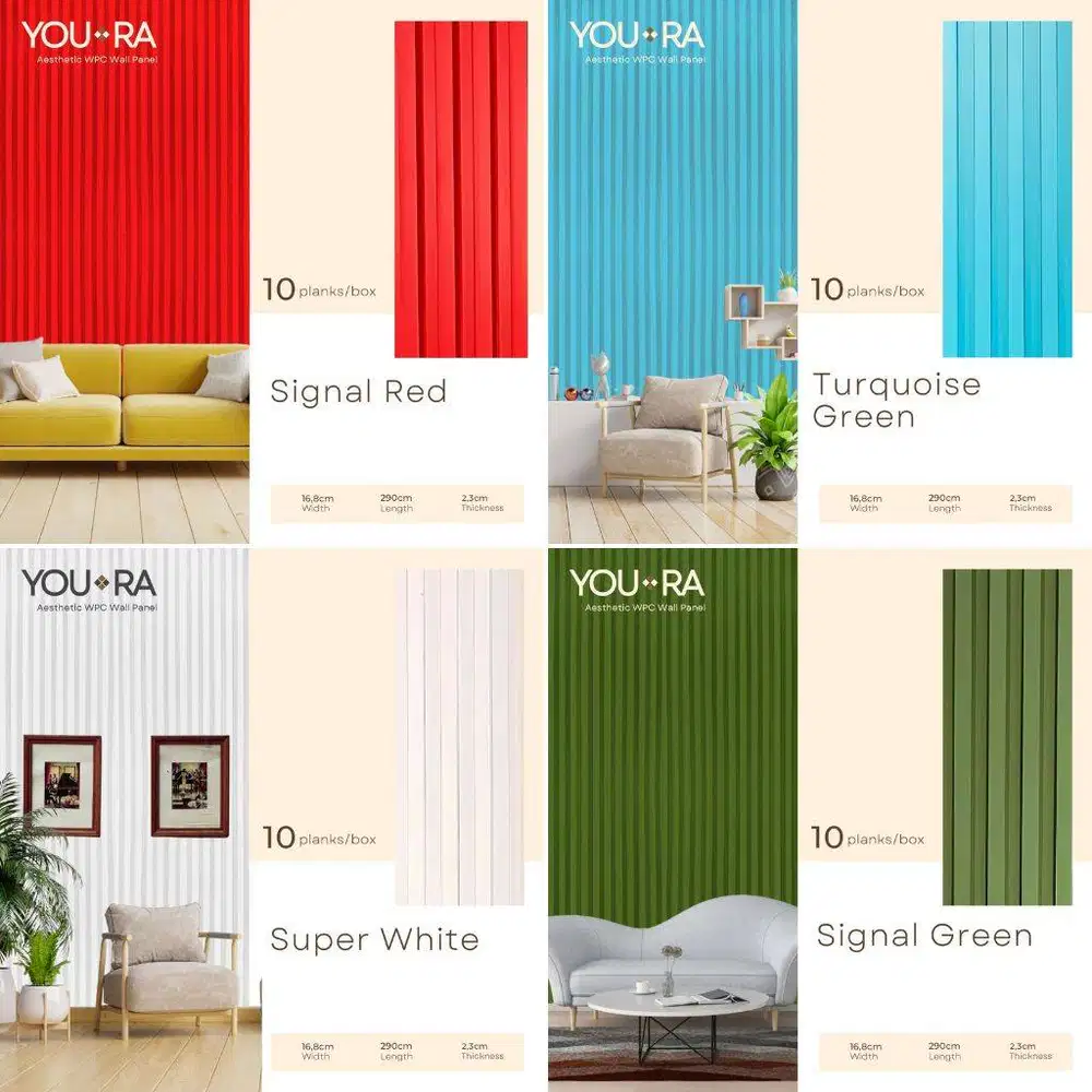 WPC Wall Panel ! Wallpanel WARNA SOLID DAN MOTIF KAYU