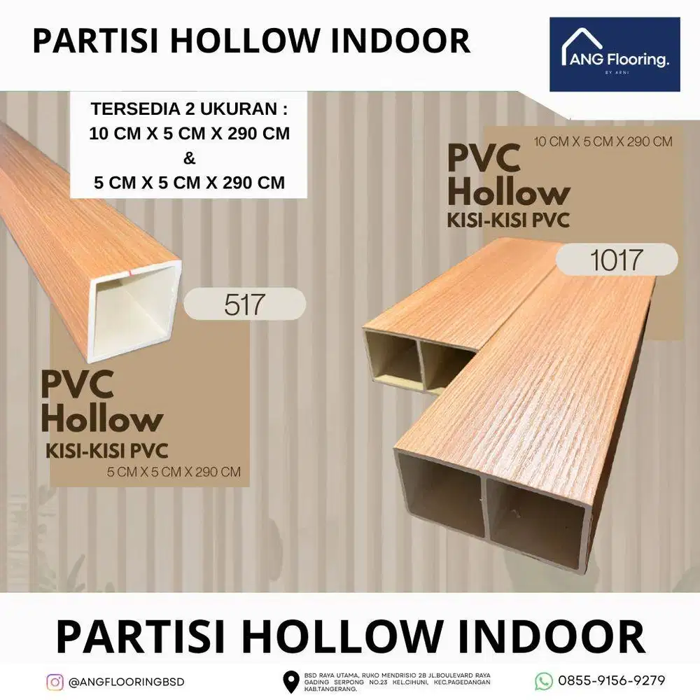 HOLLOW PARTISI INDOOR | Kisi Kisi | Motif Kayu