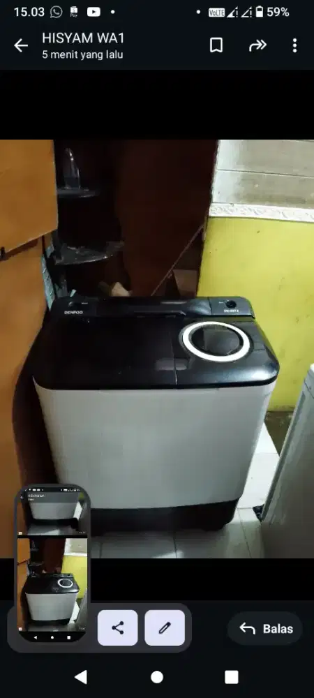 mesin cuci merk. denpo