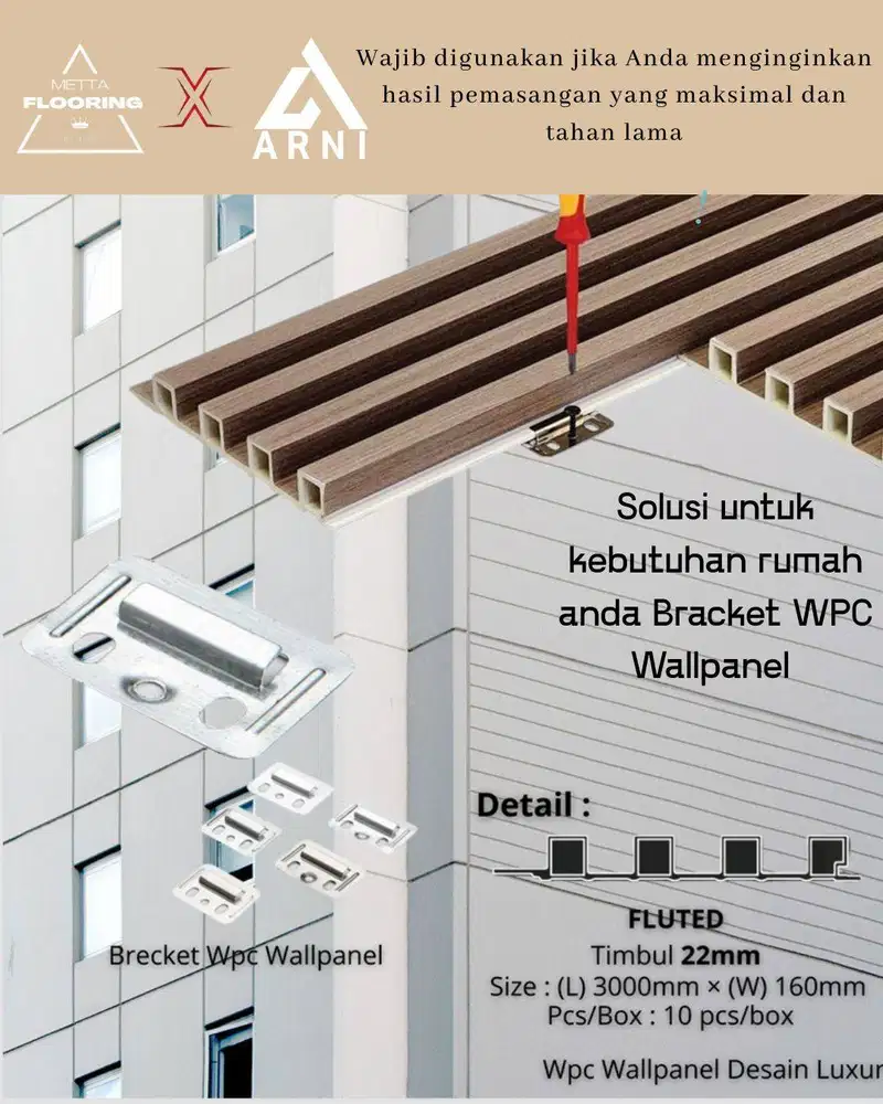 Bracket + Sekrup Arni