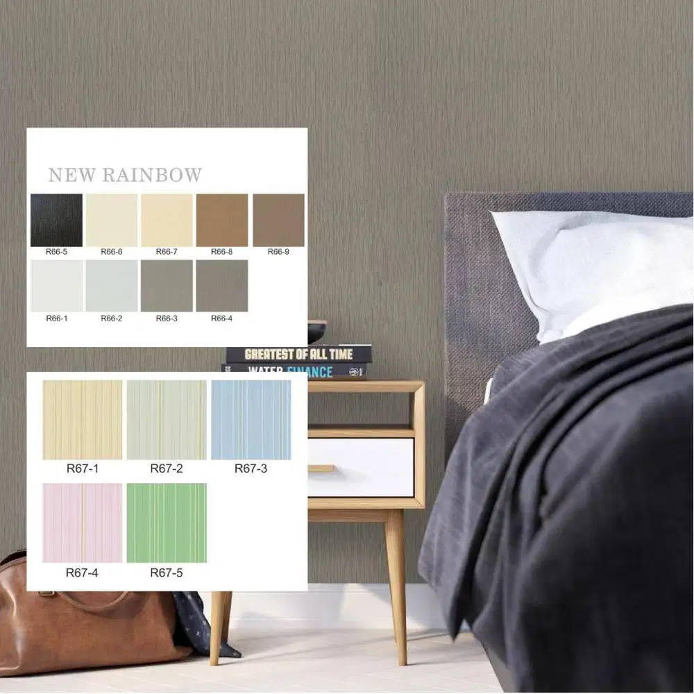 Wallpaper Dinding NEW RAINBOW !!