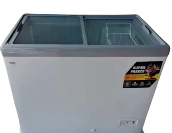 CHEST FREEZER POLYTRON SLIDING GLASS 200 LITER