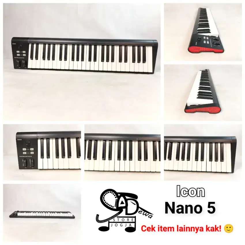 ICON NANO 5 IKEYBOARD MIDI CONTROLLER CONTROLER 49 KEYS KEYBOARD 5NANO