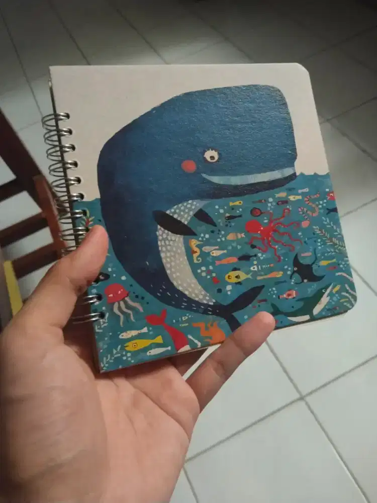 Buku/notebook spiral ukuran 15x15cm