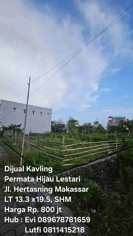 Dijual Kavling di Permata Hijau Lestari, Jl. Hertasning Makassar