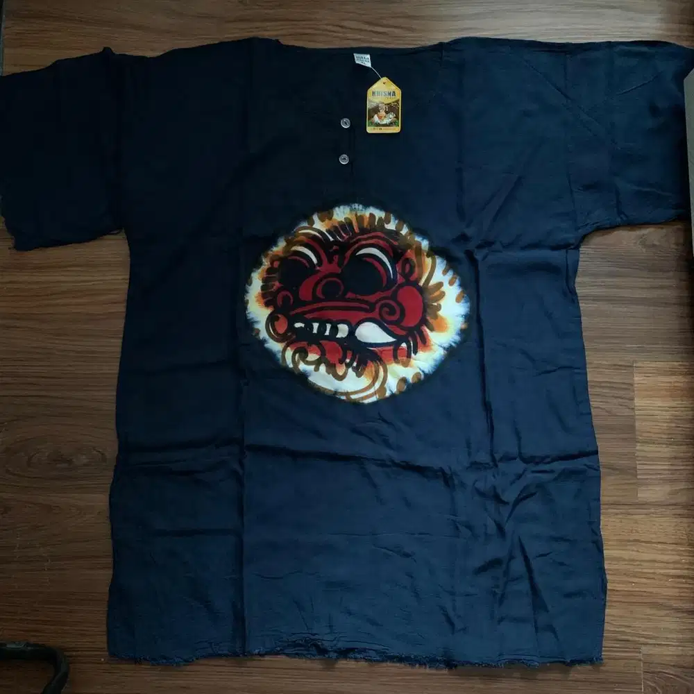 Kaos Barong Bali Navy – Size XL | Baru & Keren
