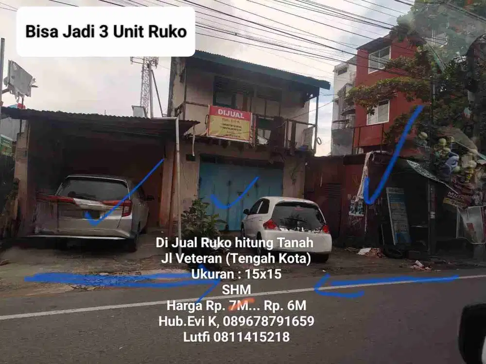 Dijual Ruko Tua di Jl. Veteran Selatan Makassar
