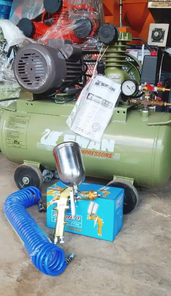 Paket cat kompresor swan 1/4 hp