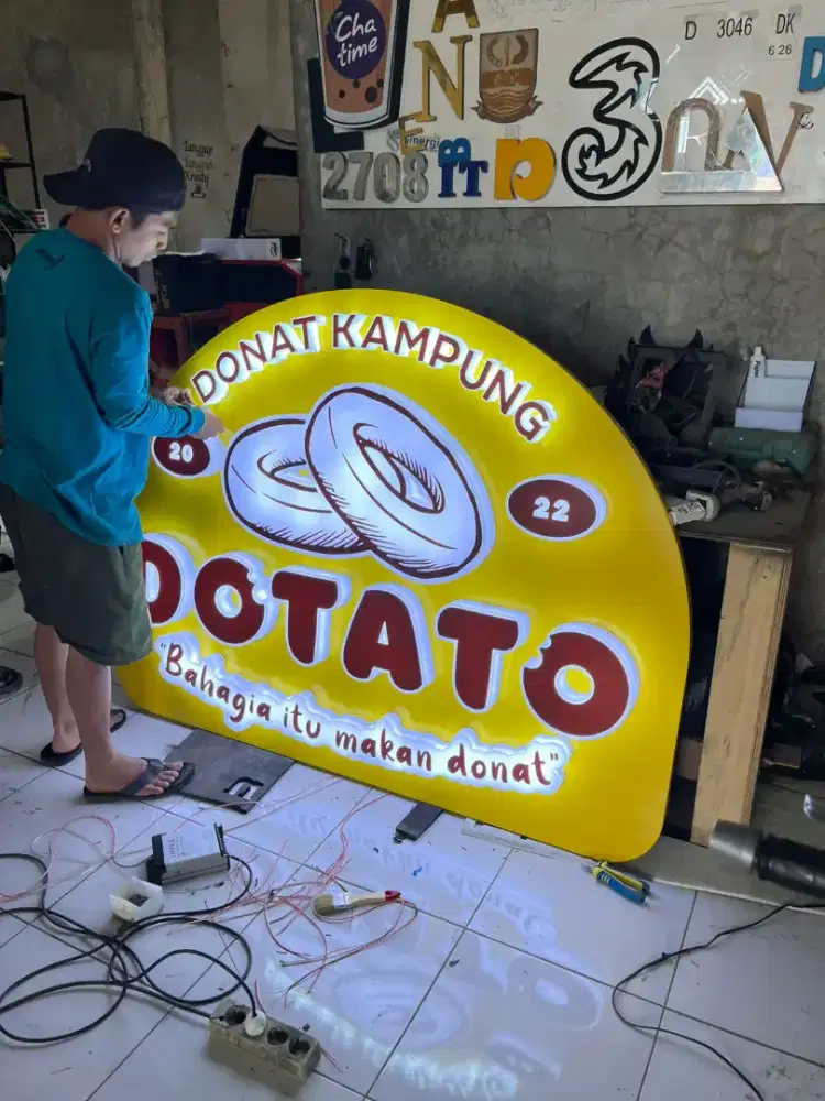 Costum Neon box termurah Bandung Raya