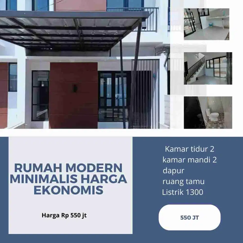 rumah 2 lantai harga terjangkau