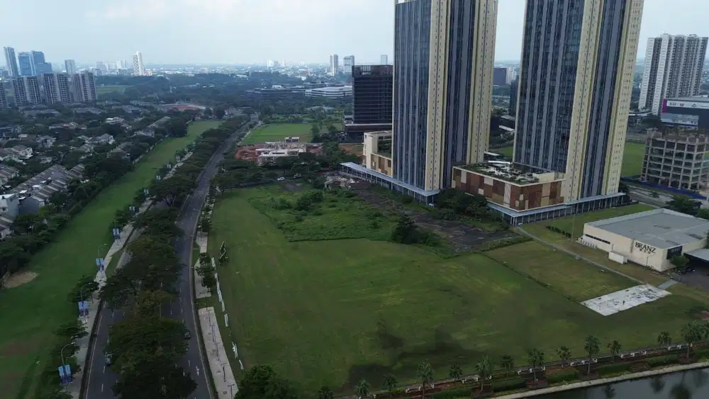 Kavling Komersial CBD 55 Siap Bangun Hadap Jalan Raya Dekat Aeon Mall BSD City