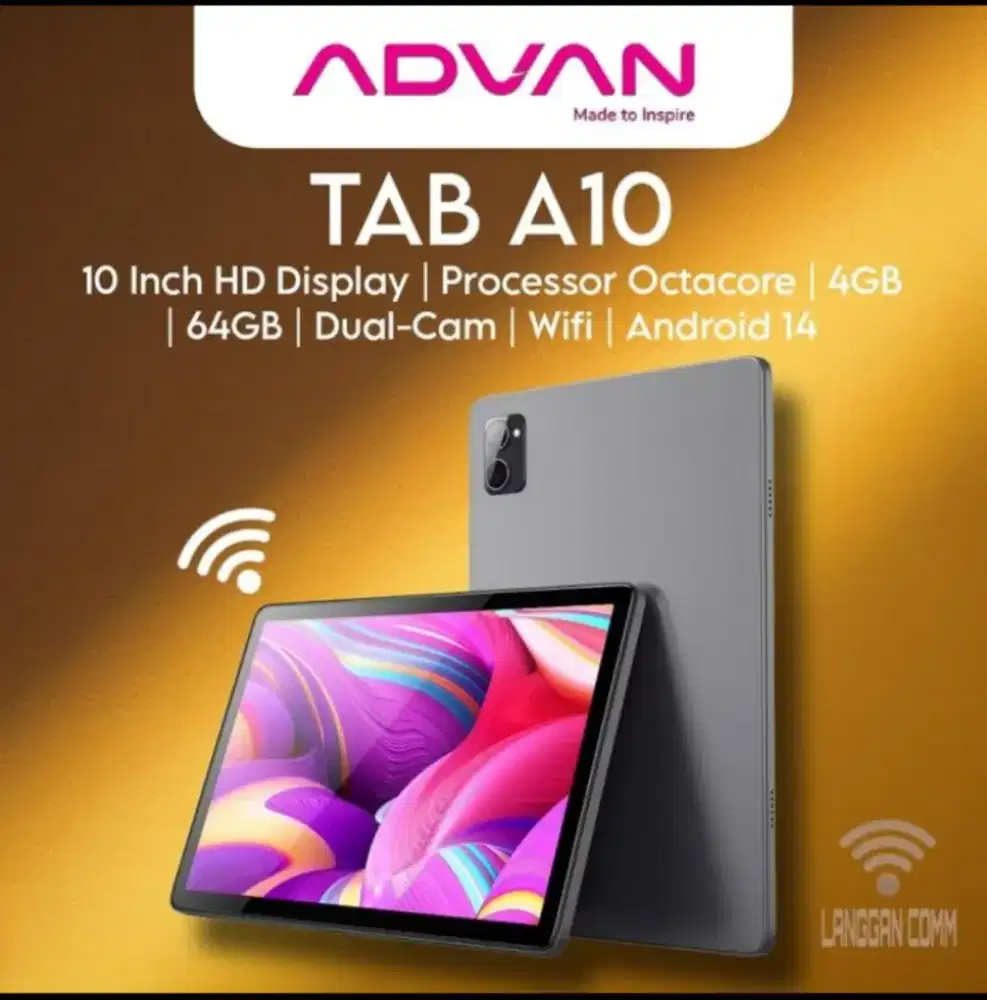 Murah new tab Advan A10 4)64 grs resmi