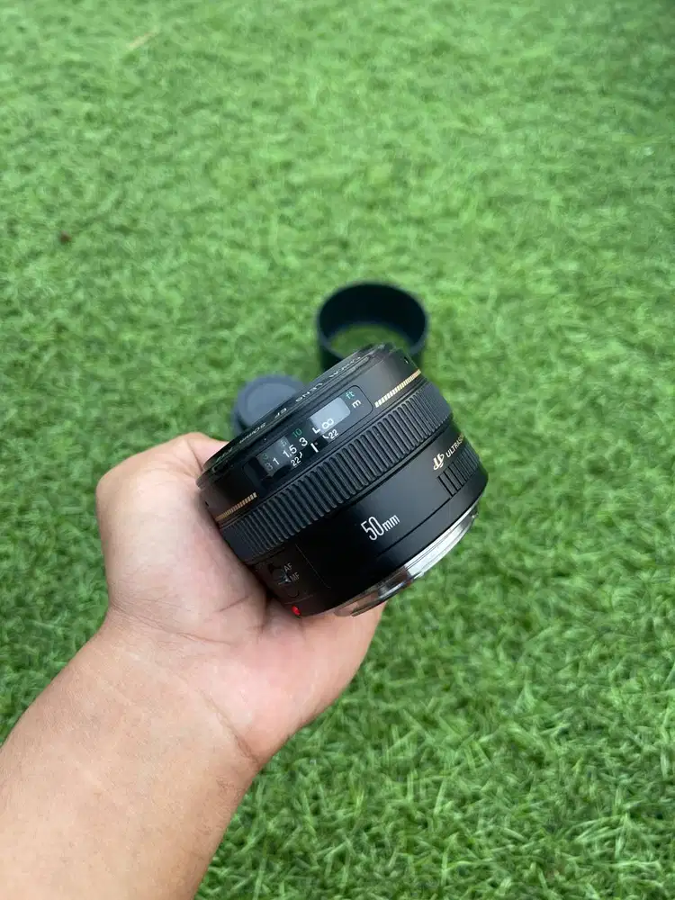 Lensa Fix Canon ef 50mm f1.4 USM no dus box