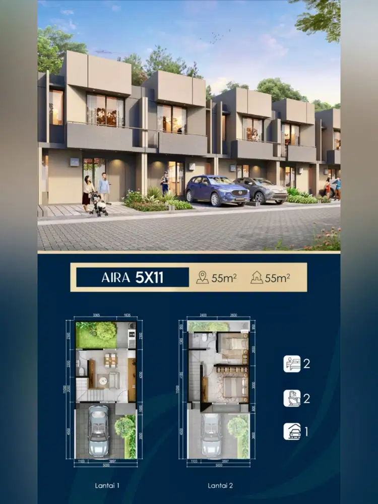 Rumah Indent Cluster Baru Discovery Riviera Bintaro Jaya dkt Tol