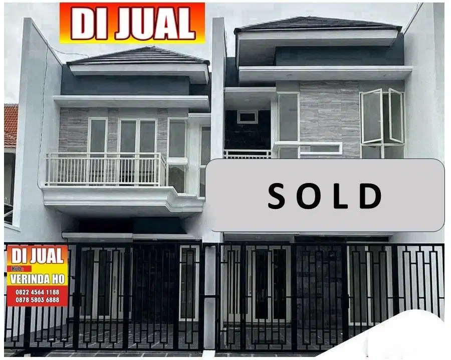 DIJUAL RUMAH BARU GRESS MINIMALIS 2 LANTAI JEMURSARI, SURABAYA SELATAN