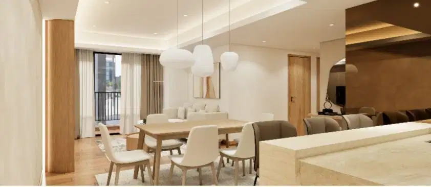 For Rent Apartemen Hoek 3+1 BR Furnish Holland Village Jakarta Pusat