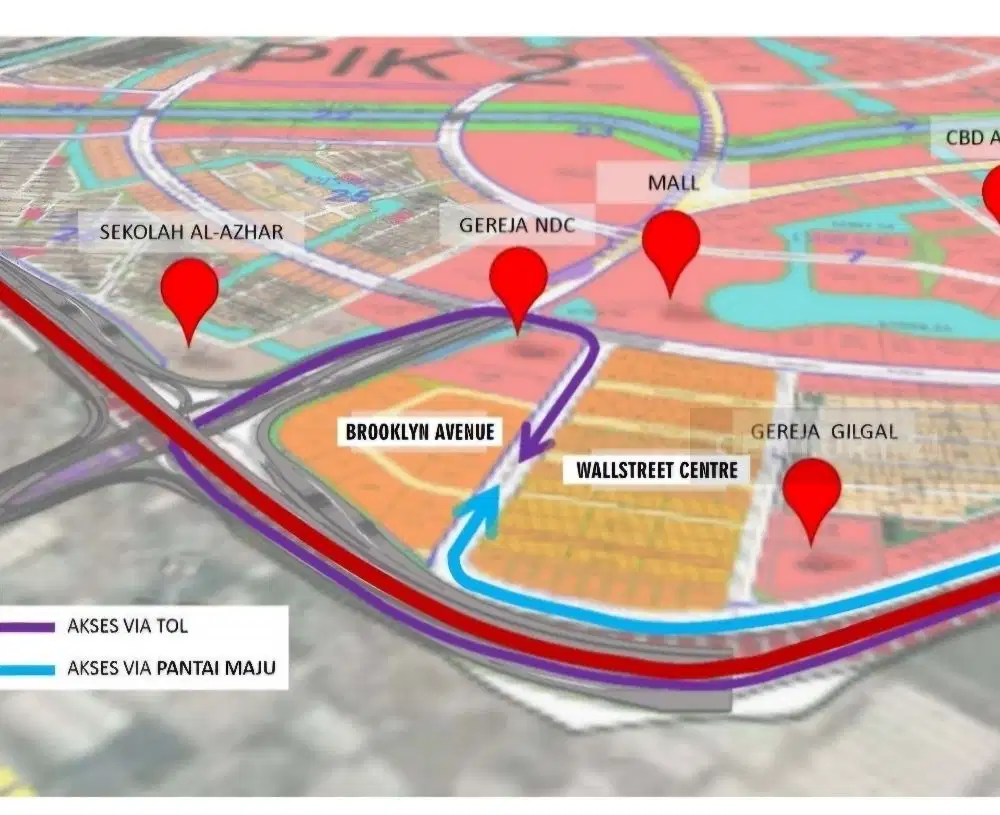 Jual Kavling Komersial PIK 2 Hoek Brooklyn