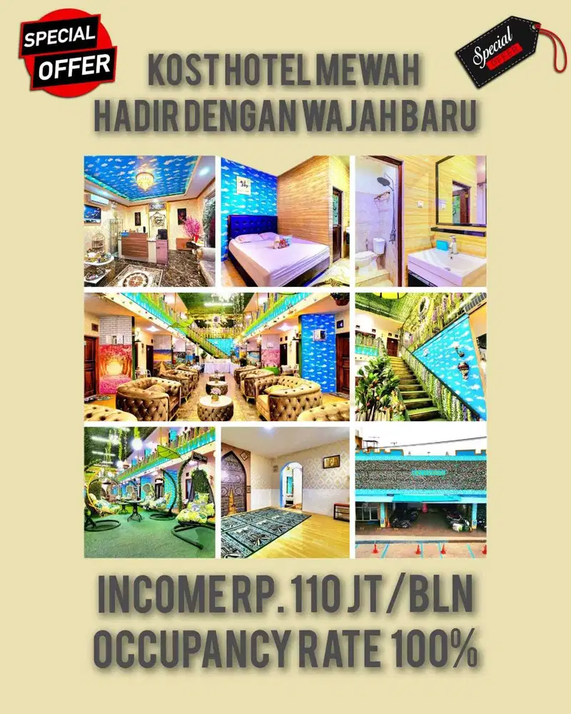 Hotel dengan 50 Kamar Tidur daerah Buah Batu, Bandung - Jawa Barat