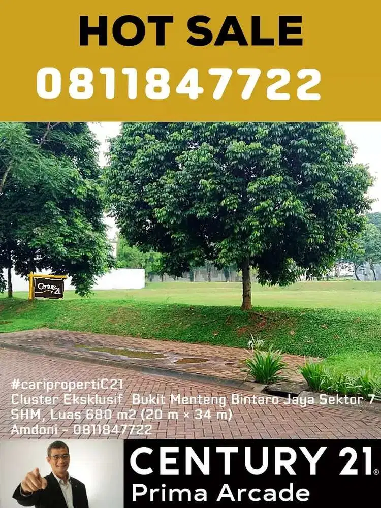 Kavling Matang Kotak Siap Bangun Cluster Bukit Menteng Bintaro Jaya