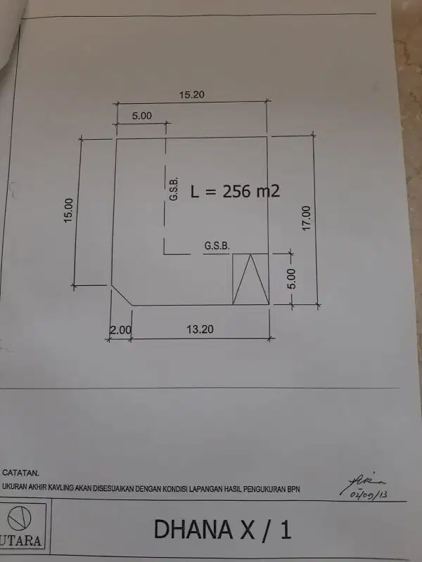 Dijual Kavling cluster Dhana Suvarna Sutera