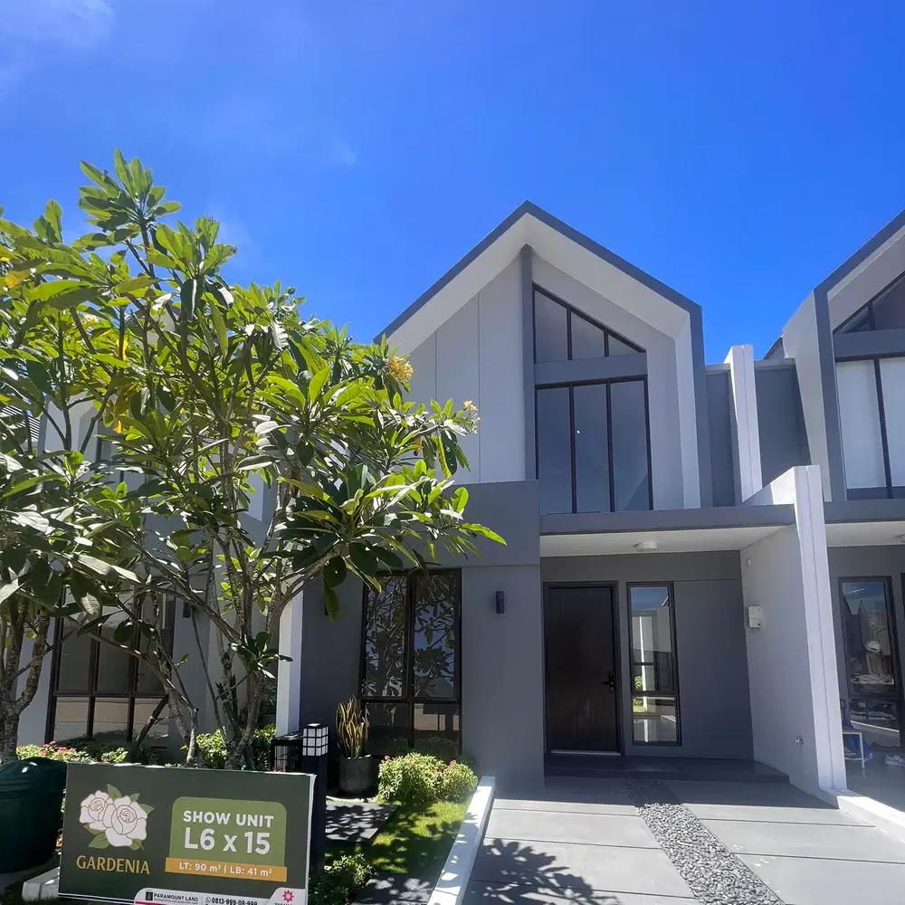 Dijual rumah baru di Paramount Petals cluster Gardenia