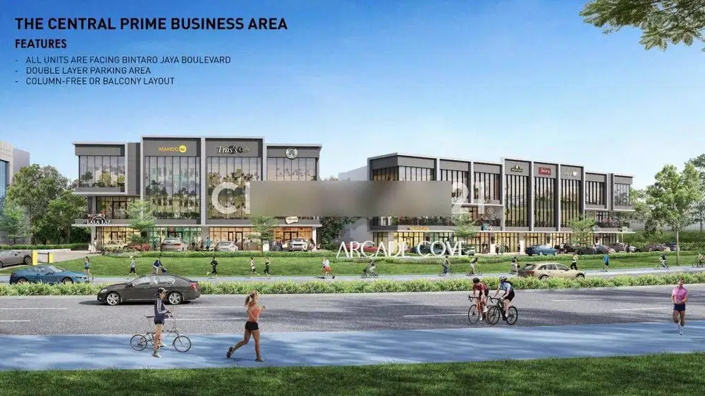 Dipasarkan Ruko Arcade Cove Di Bolevard Bintaro Jaya Sektor 7