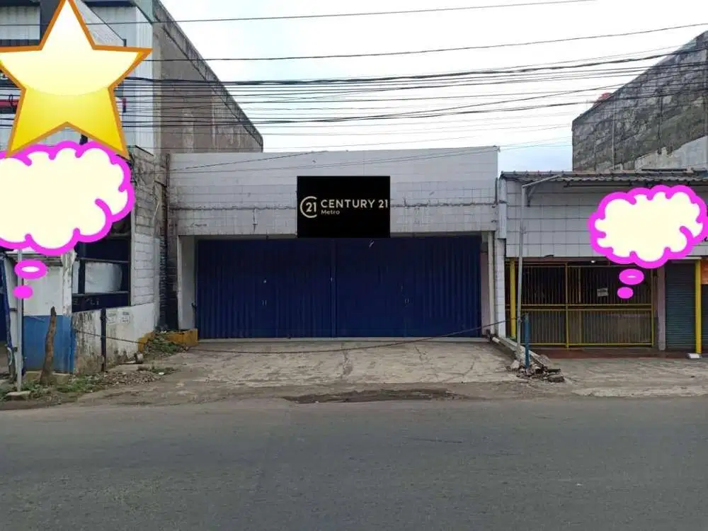 Dijual cepat Toko ex Dealer Motor dan bengkel di Jalan Raya Bekasi