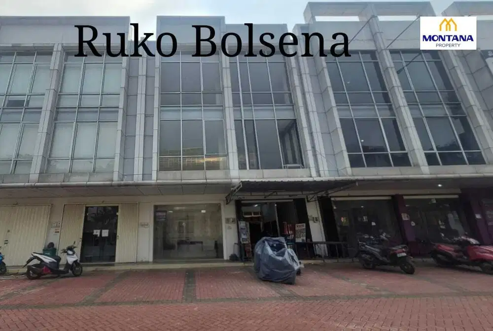 Disewa Ruko BOLSENA 3 Lantai Siap Pakai Hadap Timur