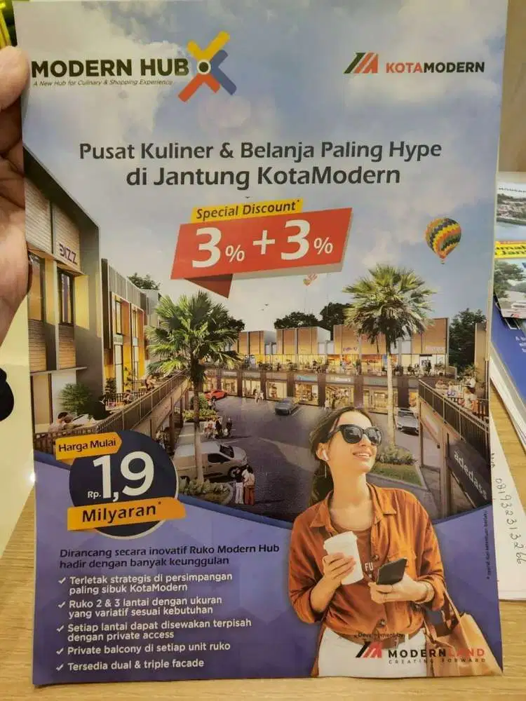 Dijual Ruko Kota Modern(ModernHub)
