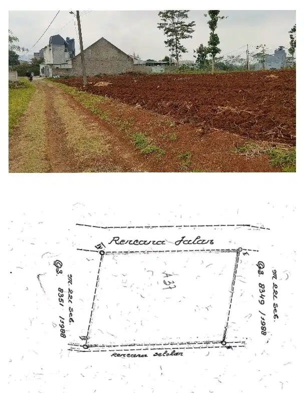 Tanah Siap Bangun Lebar Muka 28 X 18 Komplek Vikom Cileunyi Bandung