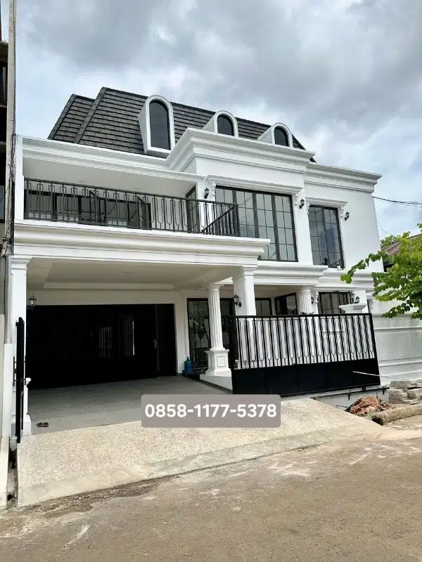 Dijual rumah brandnew american style ada pool di sektor 9 bintaro