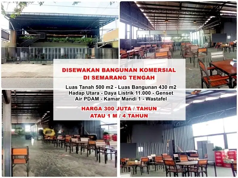 bangunan komersil 2 lantai semarang tengah