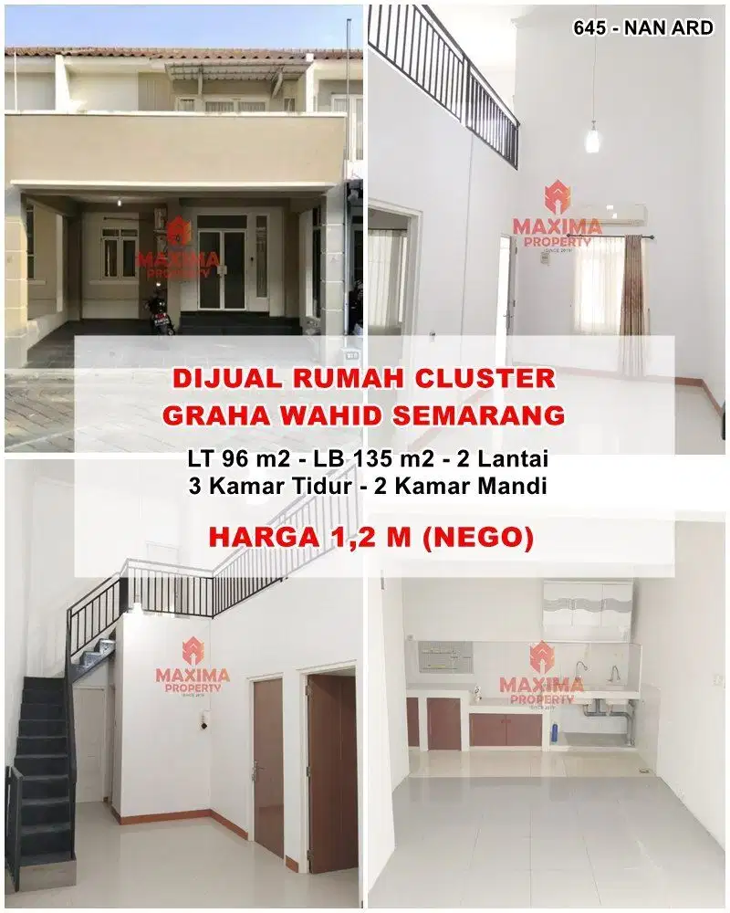 Di jual rumah 2 lantai graha wahid