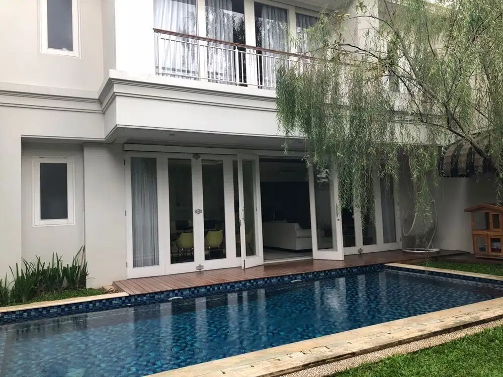 Jual Rumah Mewah Halaman Luas n Asri dg Swimming Pool Kucica Bintaro9