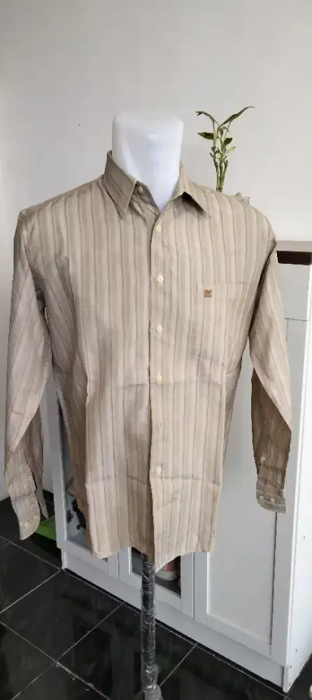 Kemeja Krem Garis