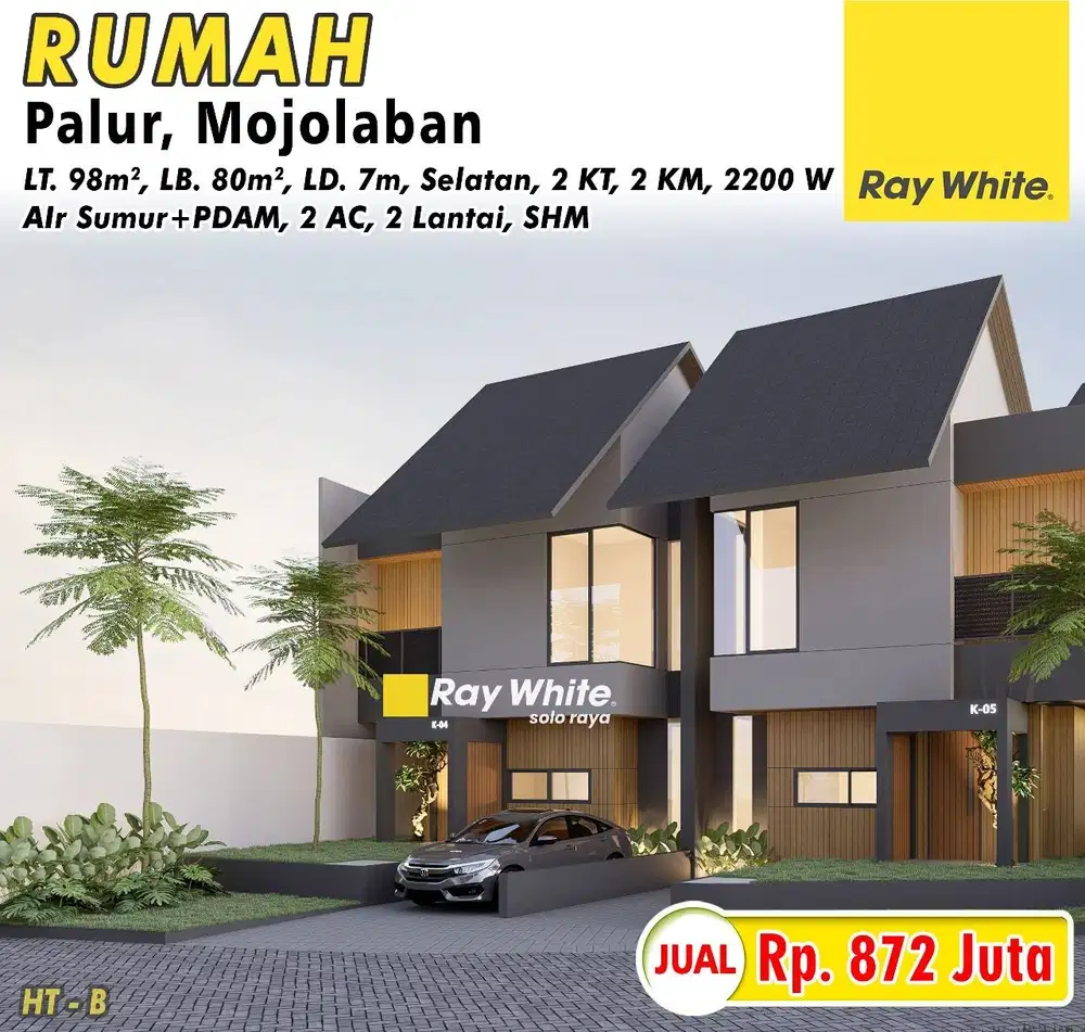 Diskon 50 Jt! Cluster Rumah Mewah 2 Lantai 4 menit ke Kampus UNS