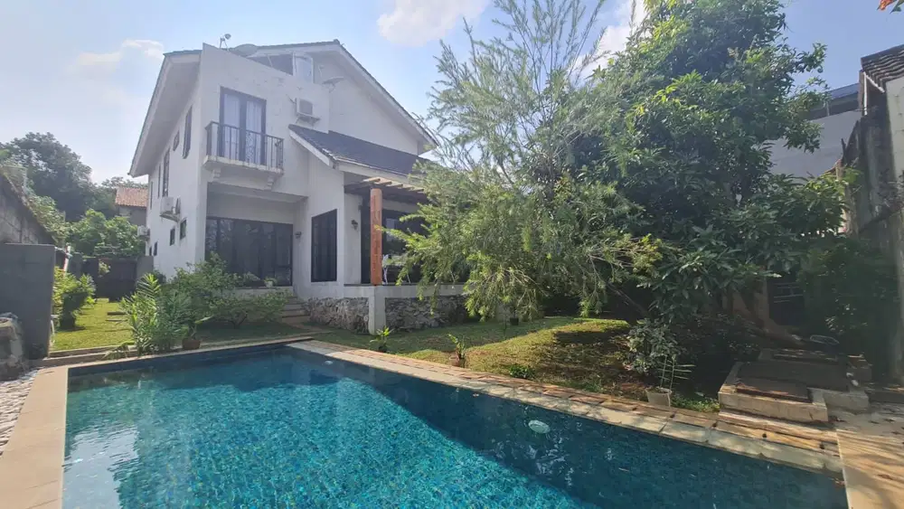 RUMAH CANTIK TUSCANY BARN STYLE HOME SIAP HUNI JAGAKARSA JAKSEL