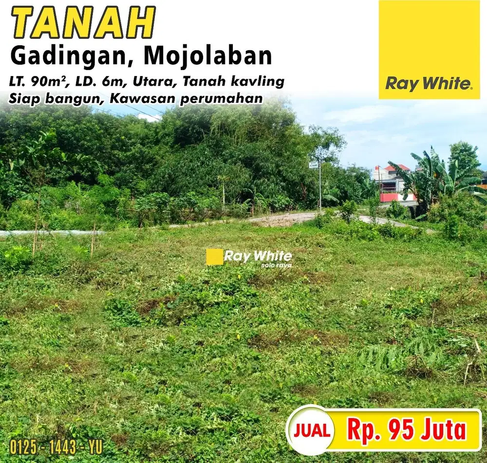 Tanah Kavling Siap Bangun di Gadingan, Mojolaban, Sukoharjo